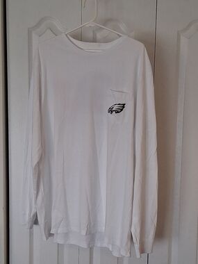 Vineyard Vines Philadelphia Eagles NFL Apparel XXL White Long Sleeve Pocket